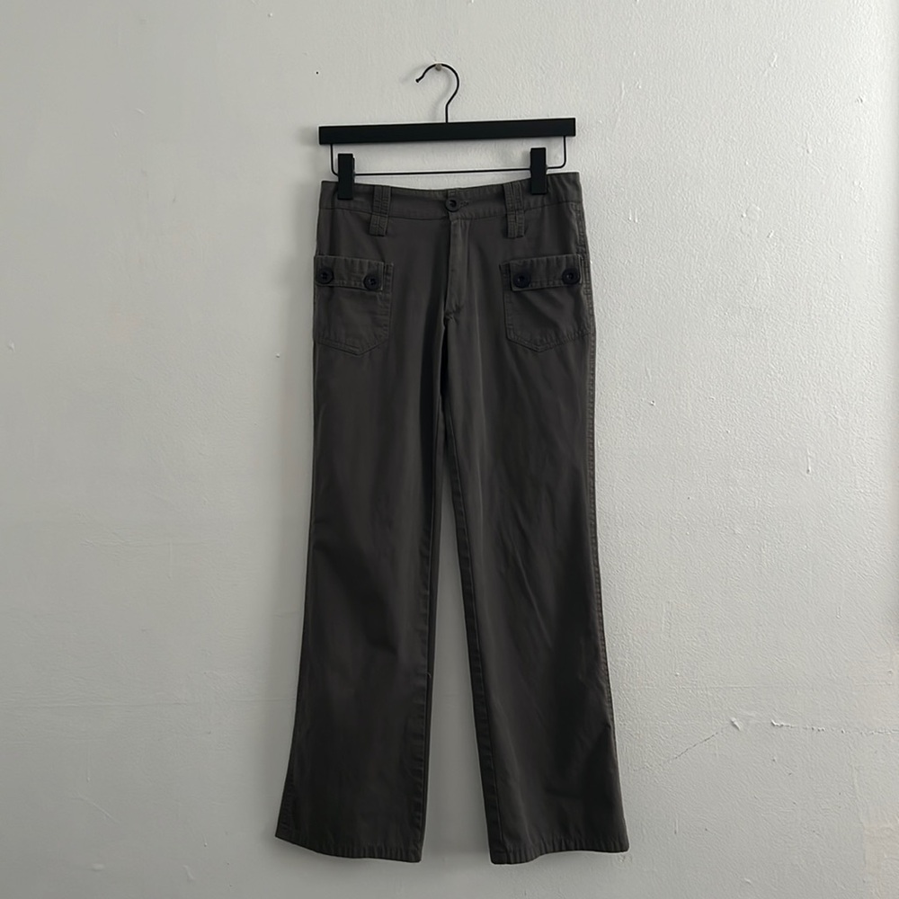 Grey Button Pants